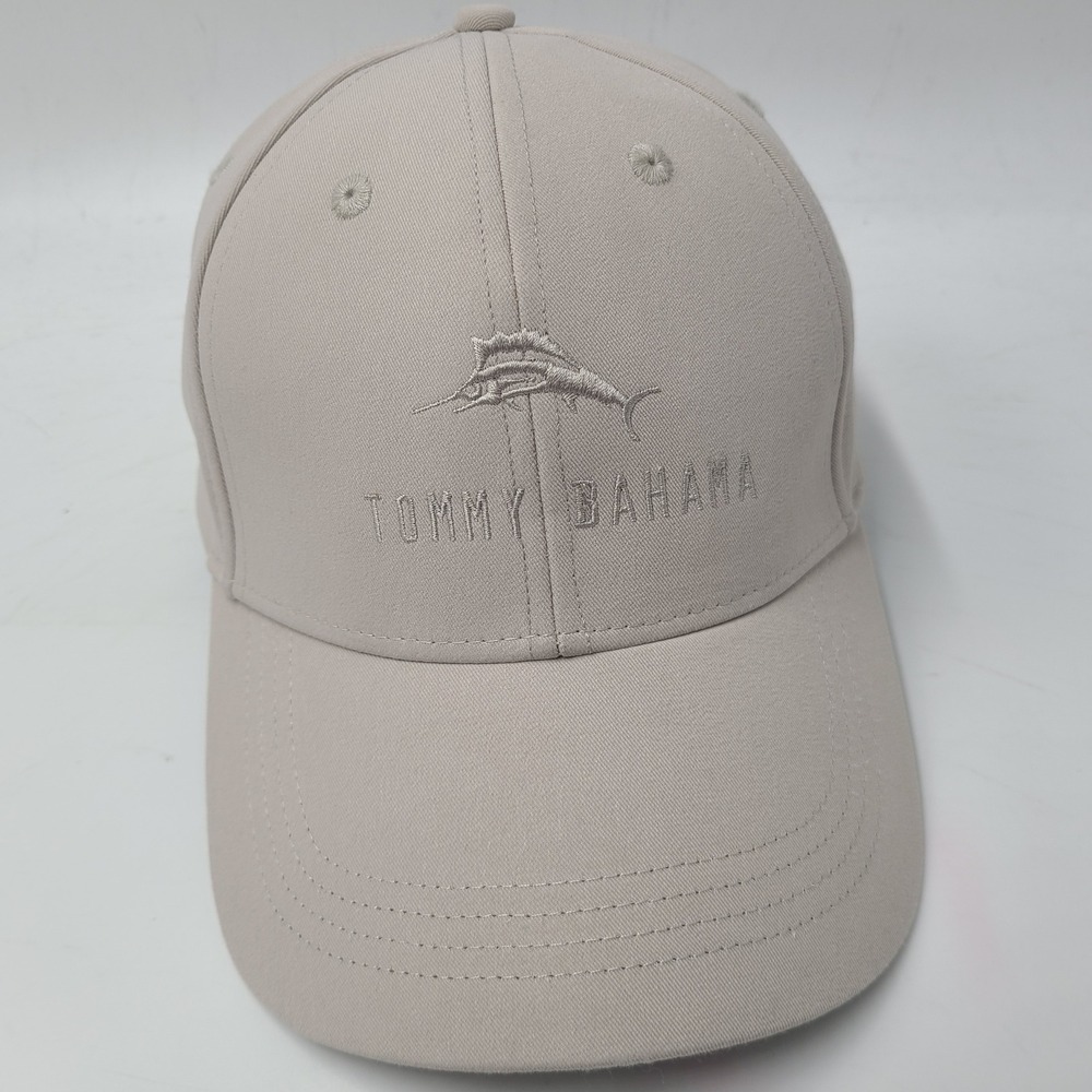 Tommy Bahama Hat Strapback Beige Marlin Logo Relax Baja Margarita Fishing Men